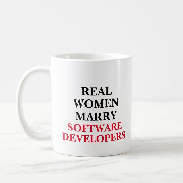 Real Women Marry Software Developer Kaffeetasse (Links)