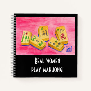 Real Women Play Mahjong Notizbuch
