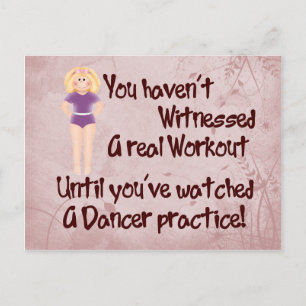 Real Workout Postkarte