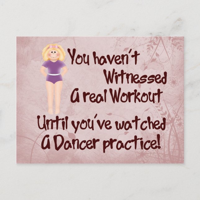 Real Workout Postkarte (Vorderseite)