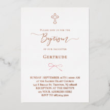 reale Folie kleiner rosa Bogen Taufe