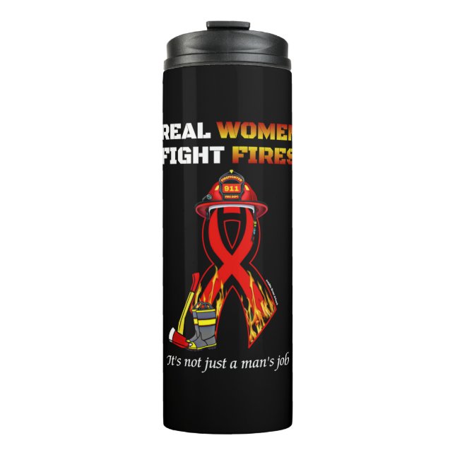 REALE FRAUEN KAMPFEN THERMOSBECHER (Vorderseite)