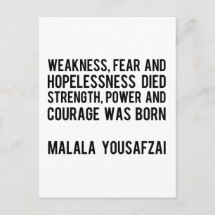 REALE HEROES - Malala Yousafzai Postkarte