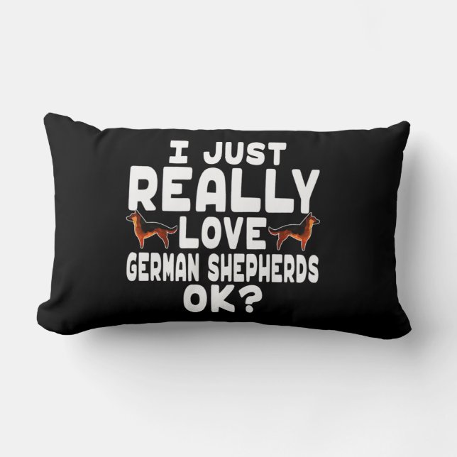 Reale Liebe German Shepherd Lendenkissen (Vorderseite)