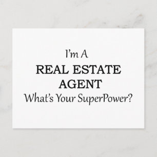 REALER ANWESEN AGENT POSTKARTE