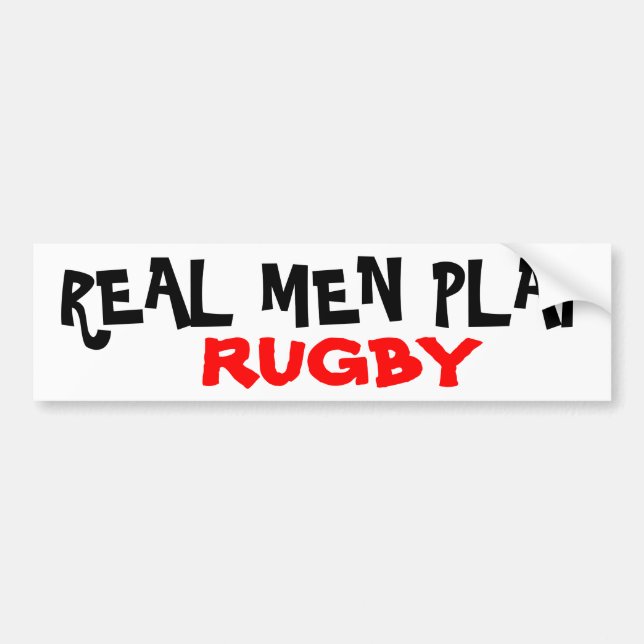 REALES MEN PLAY, RUGBY, AUTOAUFKLEBER (Vorne)