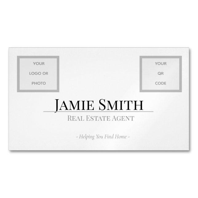 Realestate Agent Templates Magnetische Visitenkarte (Vorderseite)