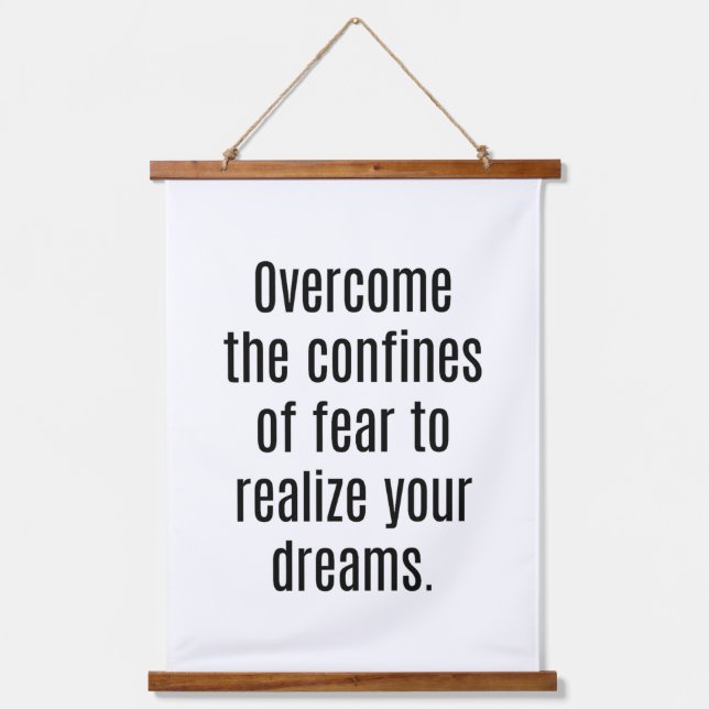 Realisieren Sie Ihre Träume von Holzklappen Wandteppich Mit Holzrahmen (Vorderseite)