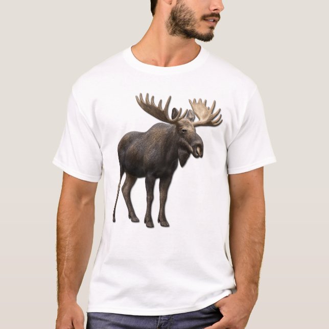 REALISTIC MOOSE DESIGN. SAMER BRASIL T-Shirt (Vorderseite)