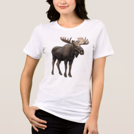 REALISTIC MOOSE DESIGN. SAMER BRASIL Tri-Blend SHIRT