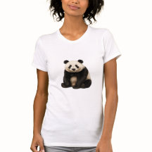 Realistic Panda Charm T-Shirt