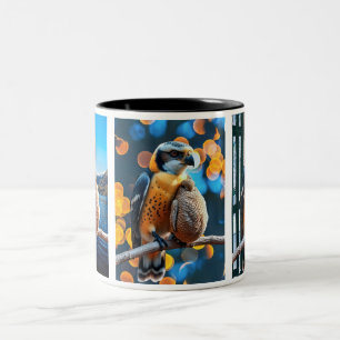 Realistic Proud Falcon Zweifarbige Tasse