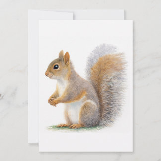 Realistic Squirrel Portrait Einladung