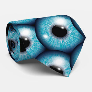 Realistisch blaue Augen - Exklusive Retro Art Krawatte