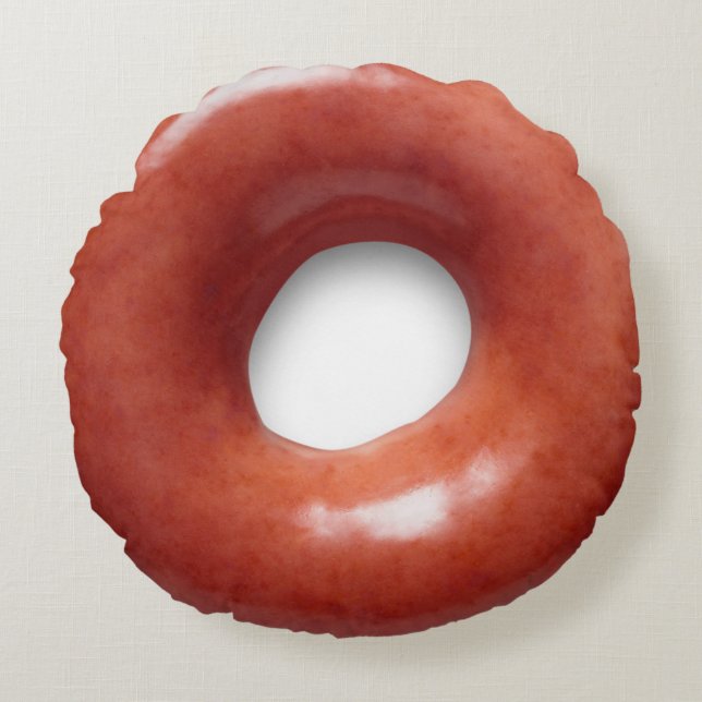 Realistisch Donut Pillow Rundes Kissen (Vorderseite)