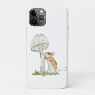 Realistisch eine lustige Feldmaus und Pilz Case-Mate iPhone Hülle