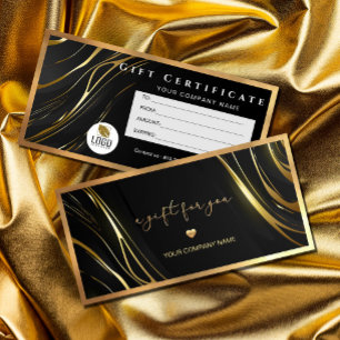 Realistisch elegantes Black Gold Hair Geschenkzert