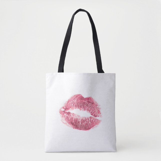 Realistisch rosa Lippen, abgeschiedener Kuss (Vorderseite)