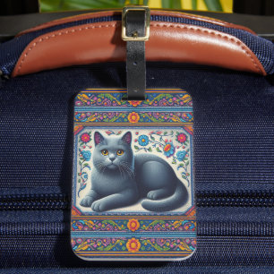 Realistisch russischer blauer Katzenhai Gepäckanhänger