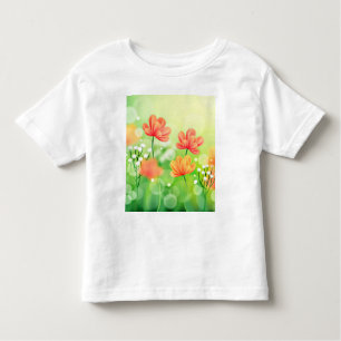 Realistisch verschwommener Frühling - Hintergrund- Kleinkind T-shirt