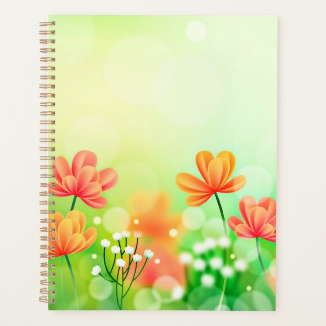 Realistisch verschwommener Frühling - Hintergrund- Planer (Vorderseite)