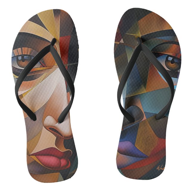 realistisch zeichnend flip flops (Fußbett)