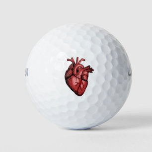 Realistische anatomische Heart Image Golf Balls Golfball