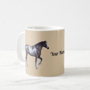 Realistische Appaloosa Stute   Pferde Portrait - Kaffeetasse