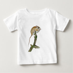 Realistische Aquarellmaus in einem Baum Baby T-shirt