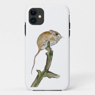 Realistische Aquarellmaus in einem Baum Case-Mate iPhone Hülle