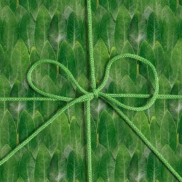 Realistische Blätter Foto Texture Fun Bright Green Geschenkpapier