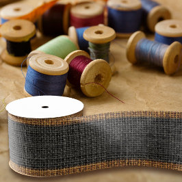 Realistische Burlap Textur Einfach & Rustikale Hol Ripsband