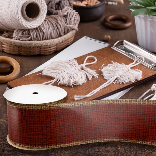 Realistische Burlap Textur Einfach rustikales Gold Satinband (Von Creator hochgeladen)