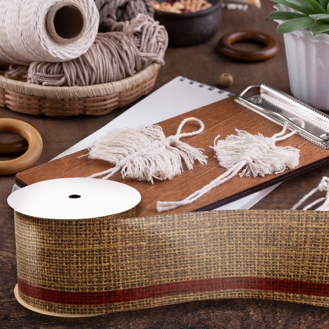 Realistische Burlap Textur Einfach rustikales Gold Satinband (Von Creator hochgeladen)