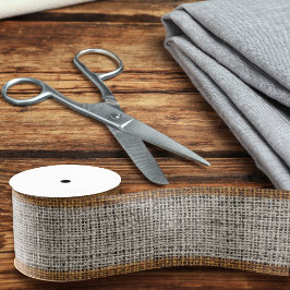 Realistische Burlap Textur Einfache Chic Rustikale Ripsband