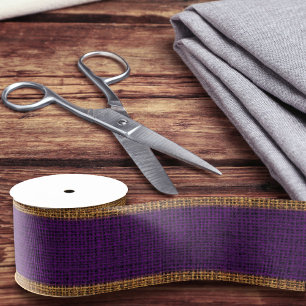 Realistische Burlap Textur Einfache Chic Rustikale Ripsband