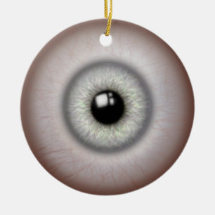 Realistische Eyeball-Keramik Keramikornament