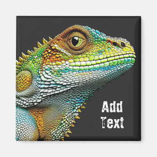 Realistische Lizard Iguana Personalisiert Magnet