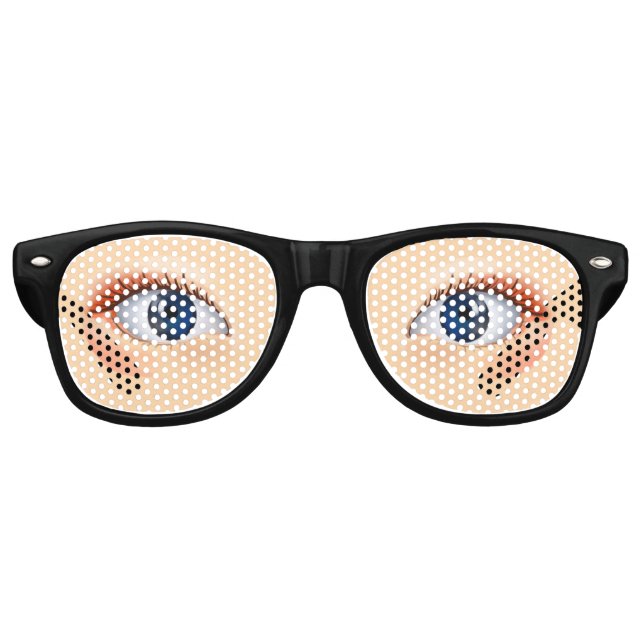Realistische menschliche Augen Lifelike Partybrille (Vorderseite)