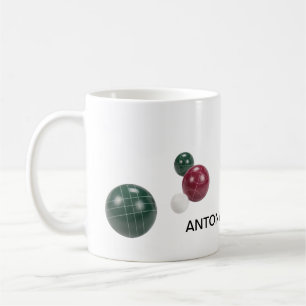 Realistische, moderne Harzbälle von Bocce persona Kaffeetasse