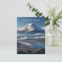 Realistische Mount Fuji Landschaft Japan Reisen