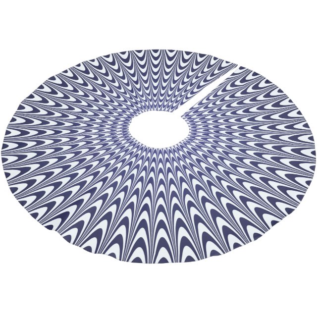 Realistische optische Täuschung Polyester Weihnachtsbaumdecke (Schrägansicht)