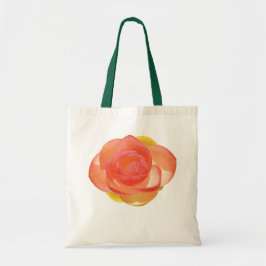 Realistische Pfingstrose Wasserlilie Blume Tragetasche