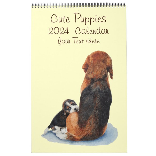 Realistische Portraits von Hunden und niedlichen W Kalender (Titelbild)