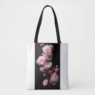 Realistische schwarze Sakura-Blüten