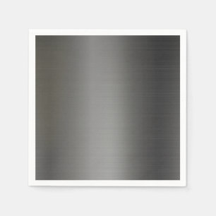 Realistische silberne Metallstruktur Serviette