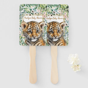 Realistische Tiger Cub Gender Neutral Baby Dusche Fächer