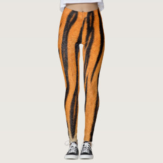 Realistische Tigerhautstruktur. Leggings