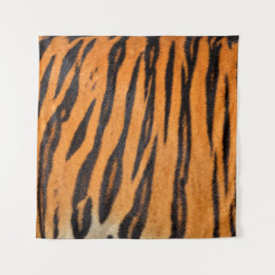 Realistische Tigerhautstruktur. Wandteppich