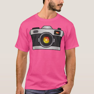 Realistische Vintage-Fotografiekamera T-Shirt
